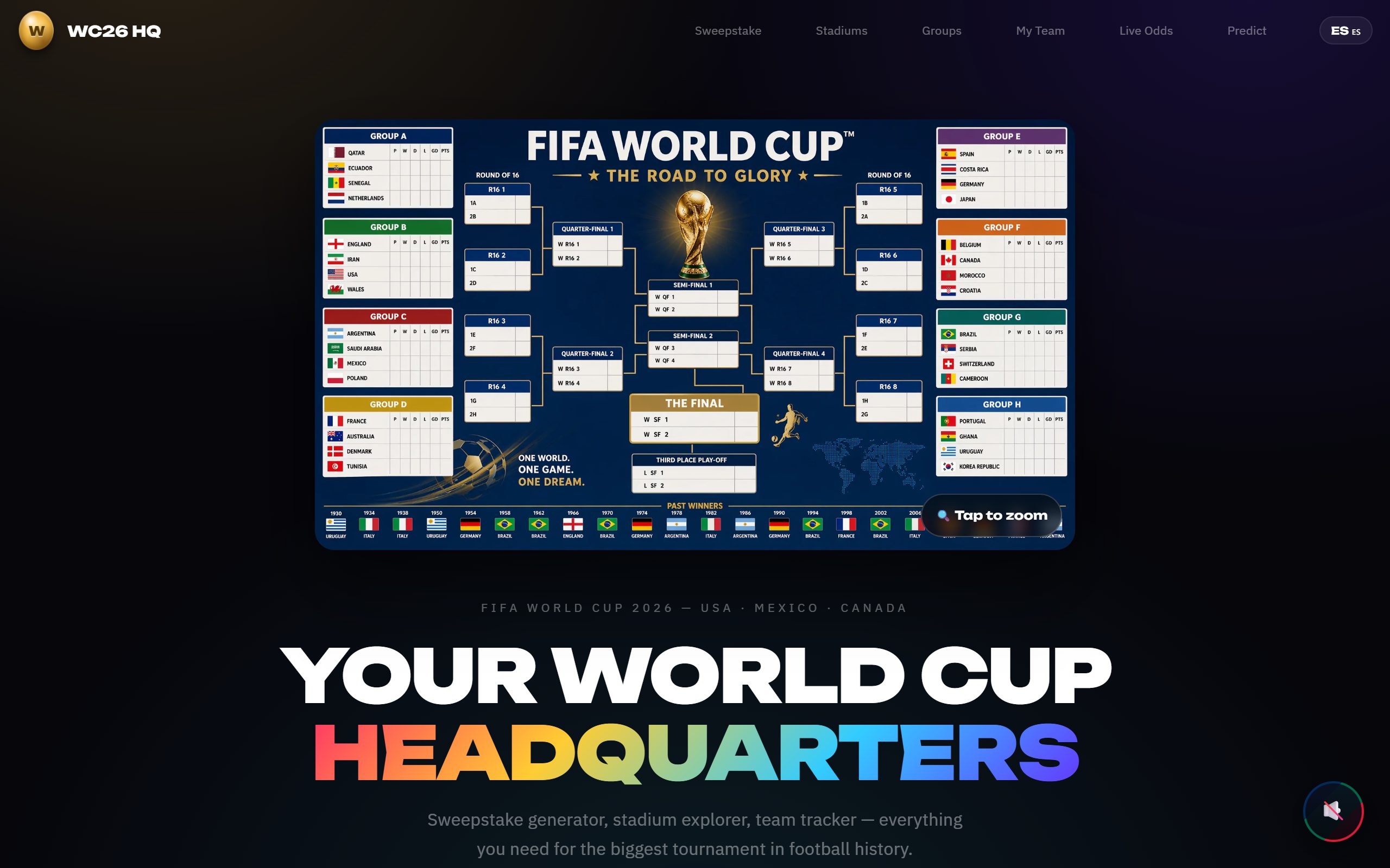 WC26 Platform project screenshot